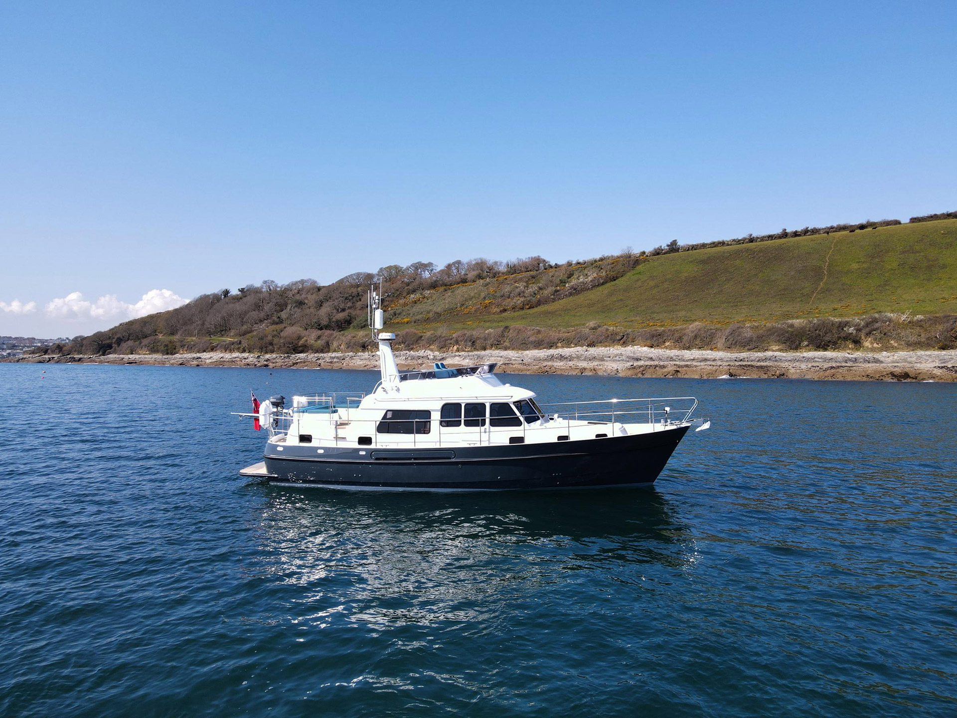 Cockwells News | Cockwells Launches First Hardy Motor Yacht in Cornwall