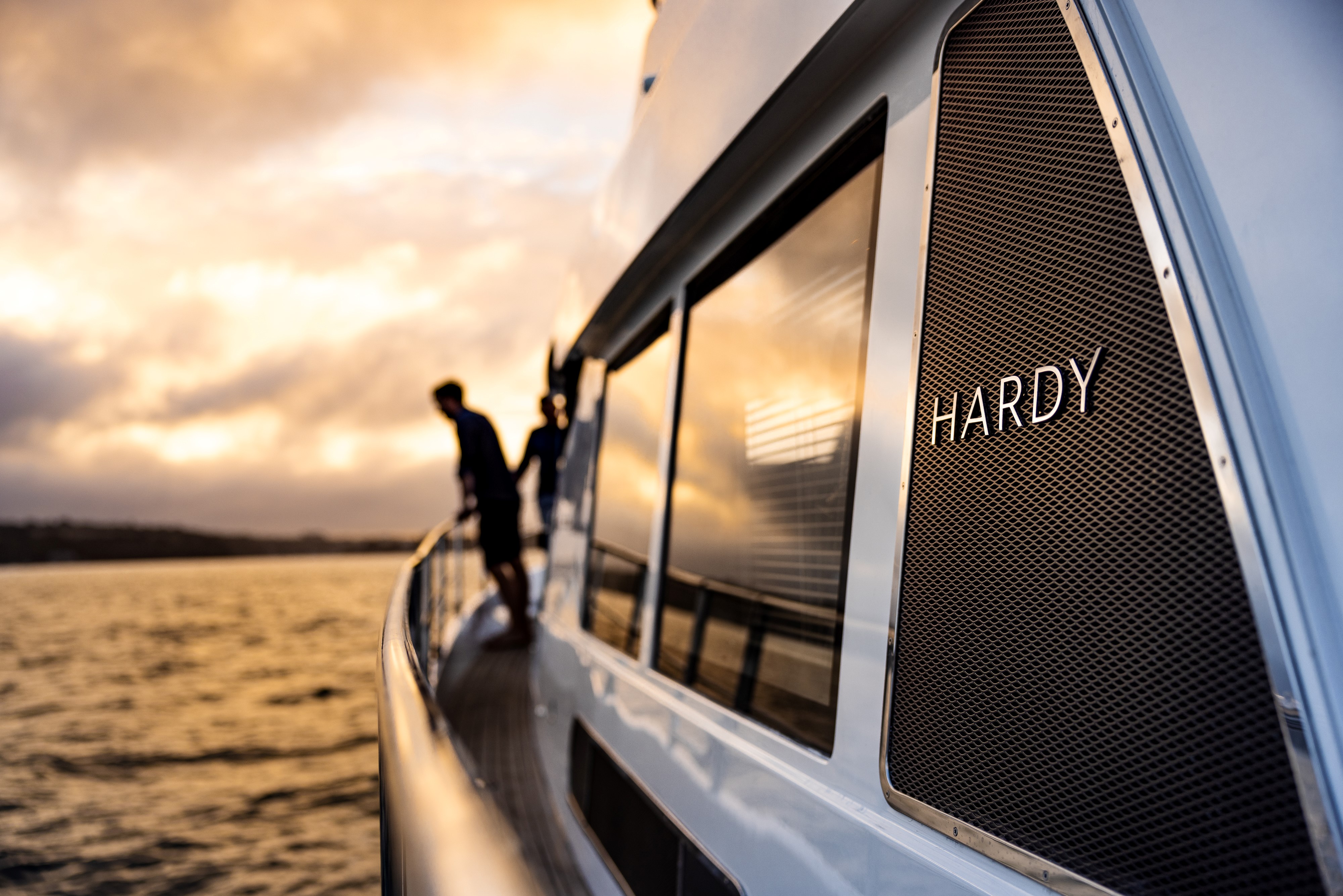 The Hardy 50DS at sunset
