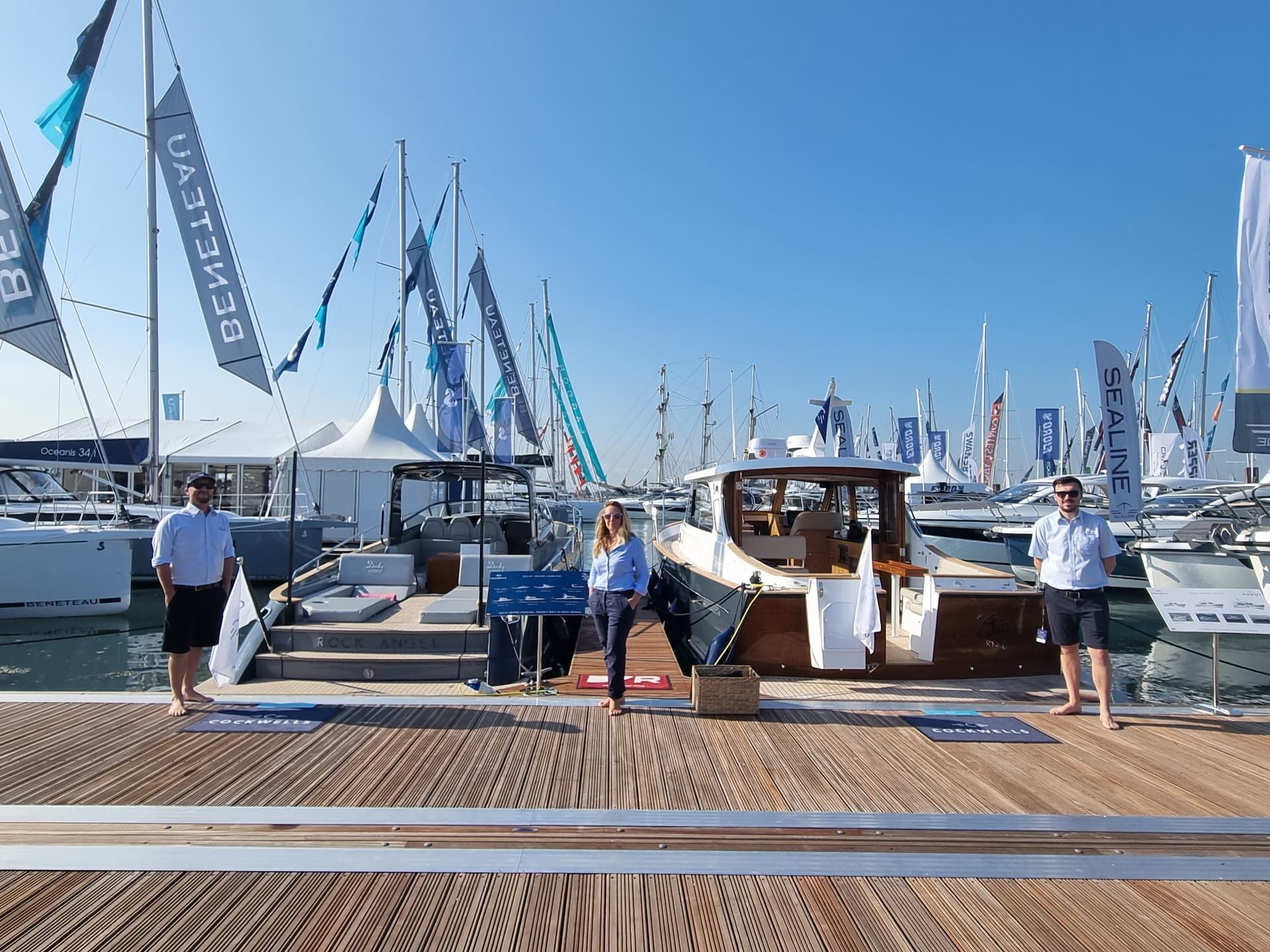 The Cockwells Team at the 2023 Southampton International Boat Show