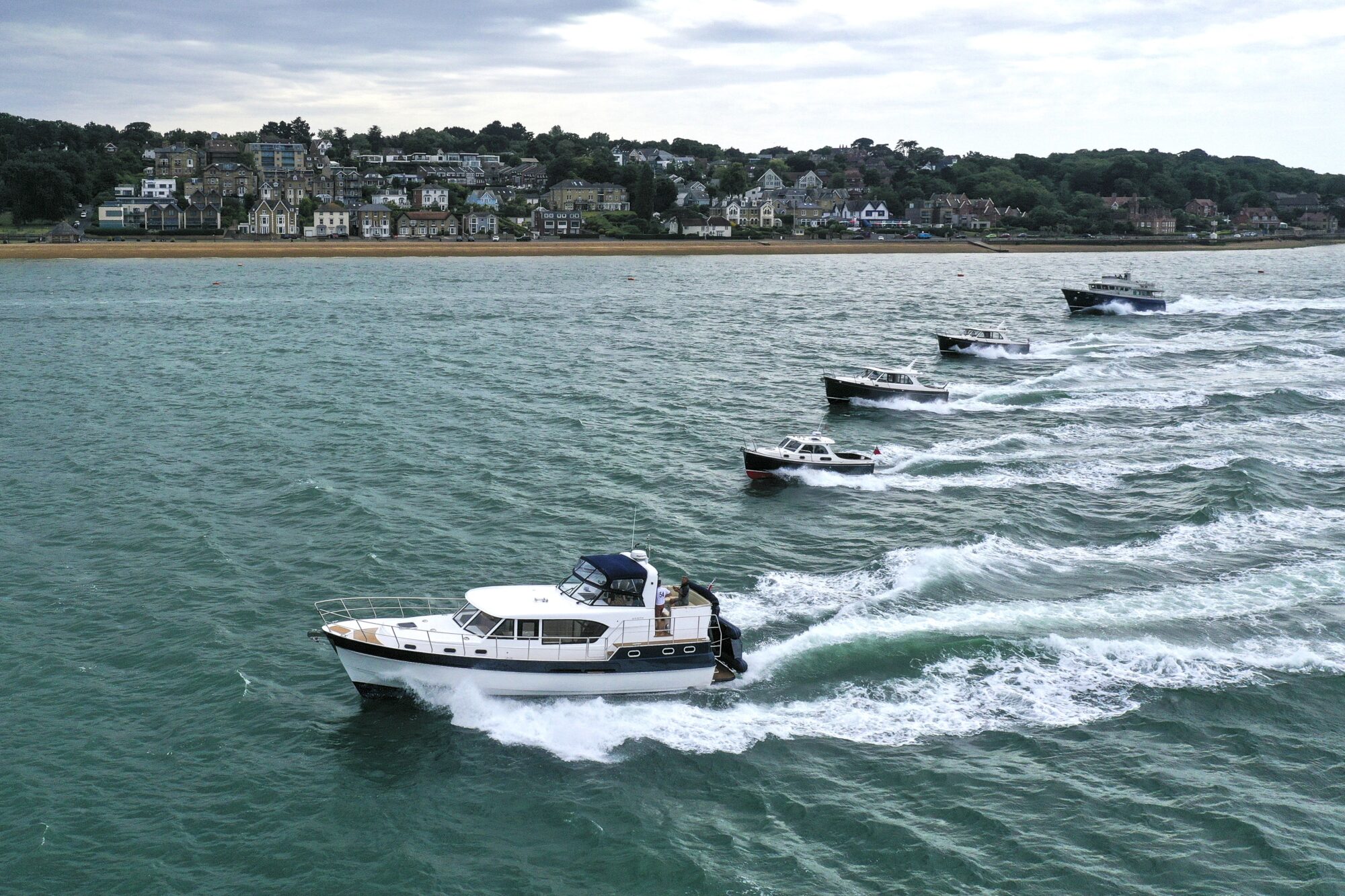 Cockwells boats travel as a fleet