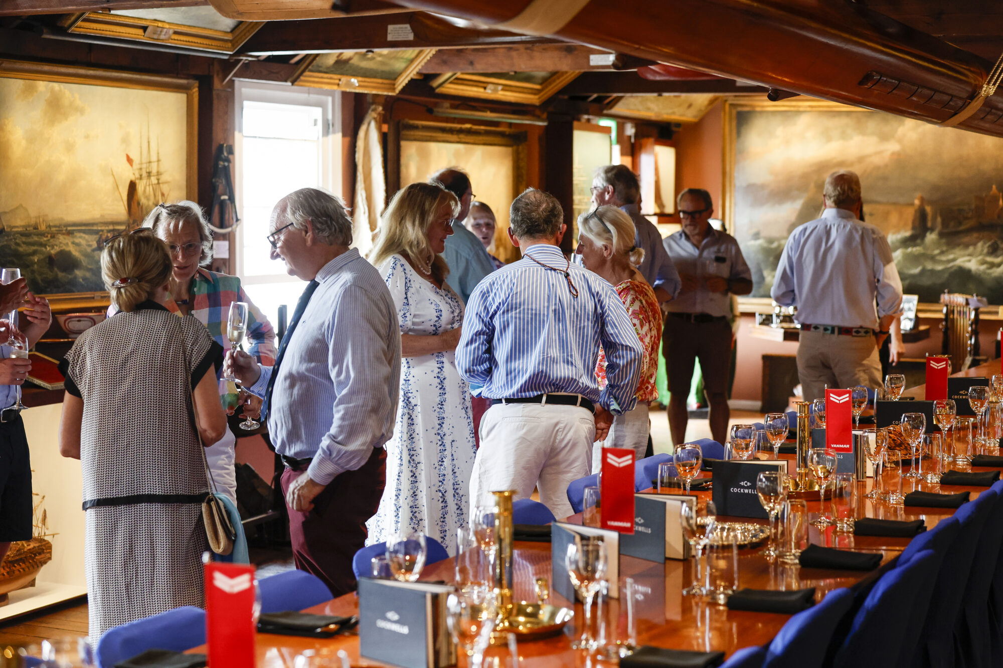 Guests enjoying the artefacts at the Sir Max Aitken Museum in Cowes